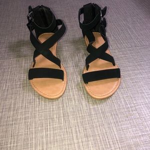 Black strappy sandal